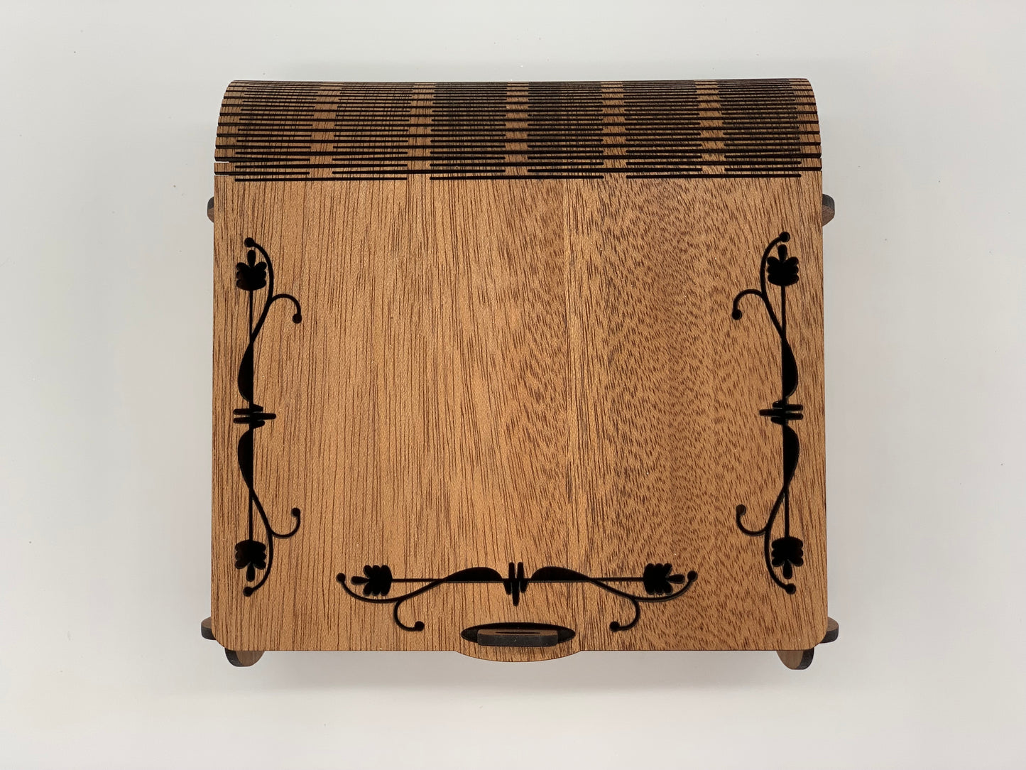 Keepsake Lockbox with Flexible Edge - Mahogany