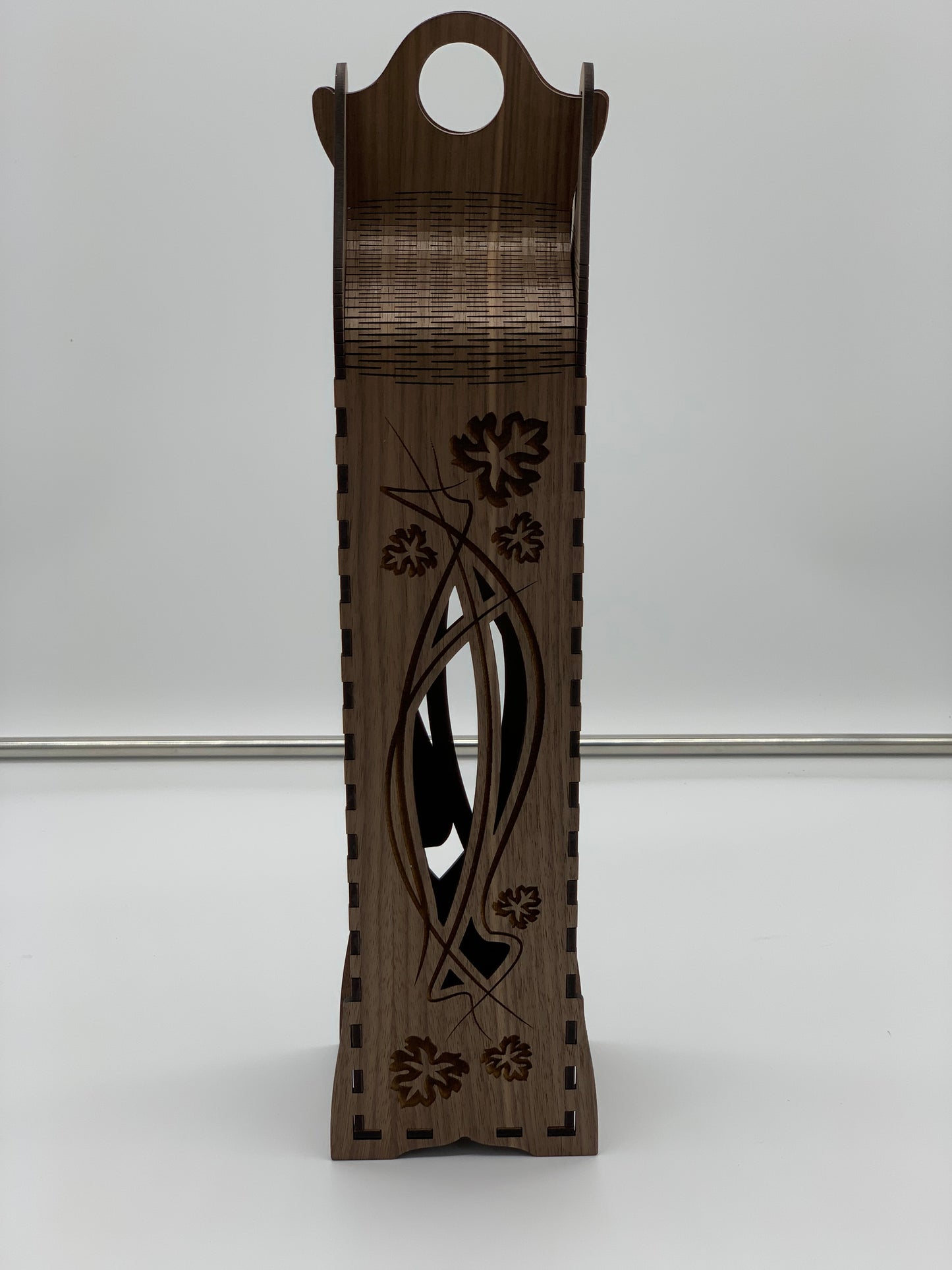 Wine Box - Cut-through Design - Walnut