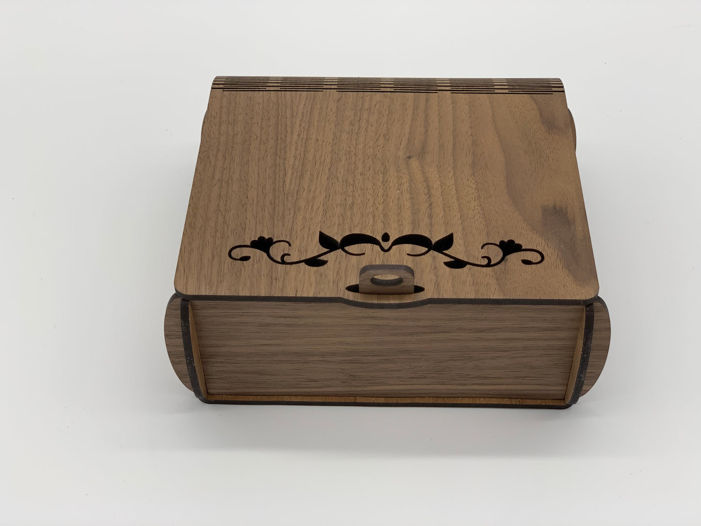 Keepsake Lockbox with Flexible Edge - Walnut
