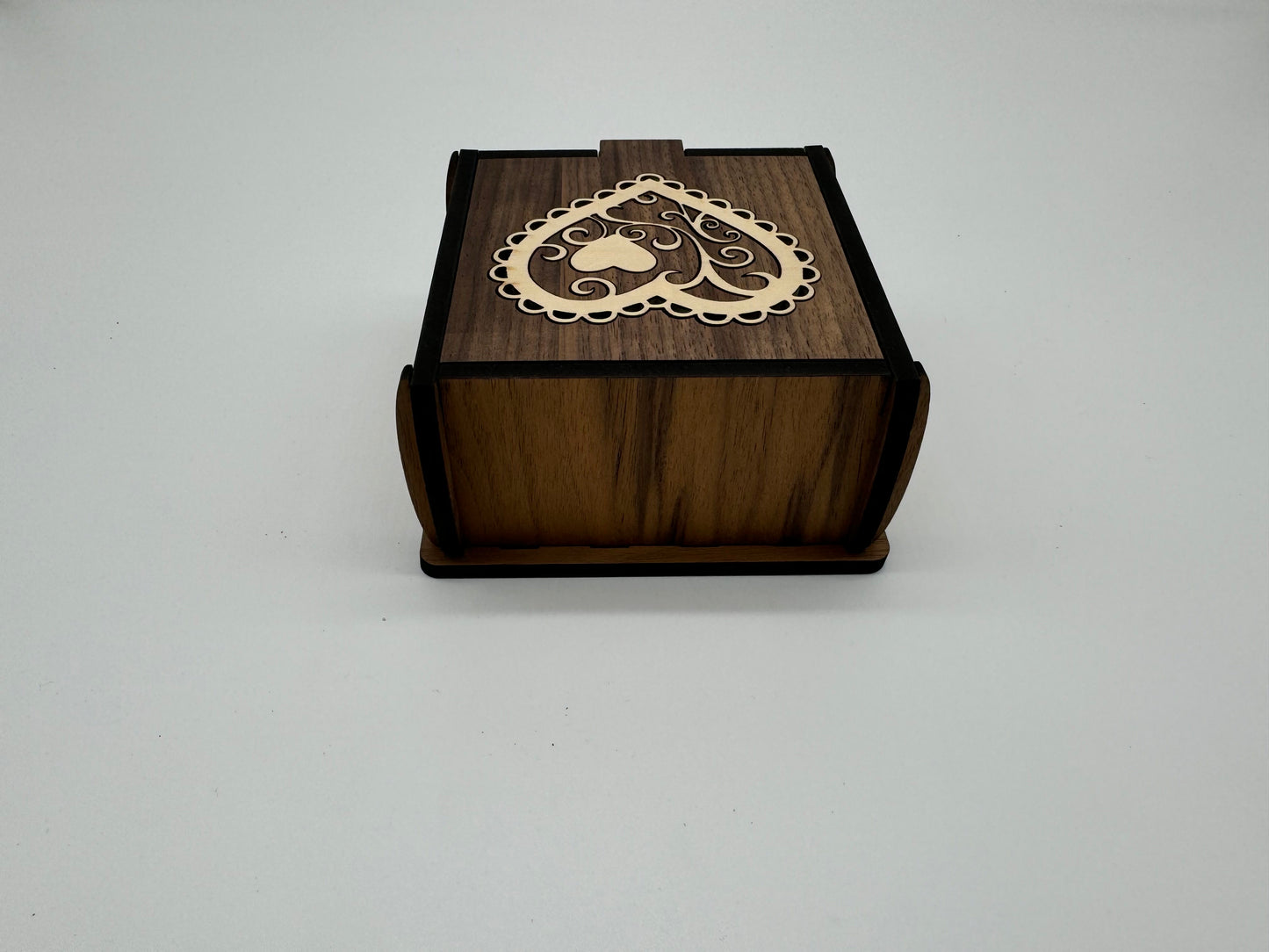 Trinket Box with Heart Inlay