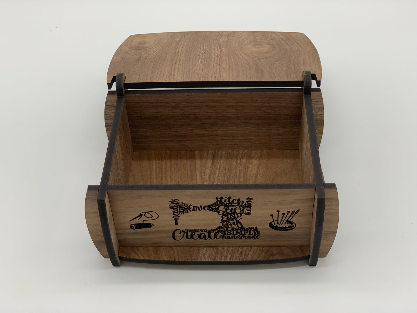 Keepsake Box - Sewing Design - Walnut