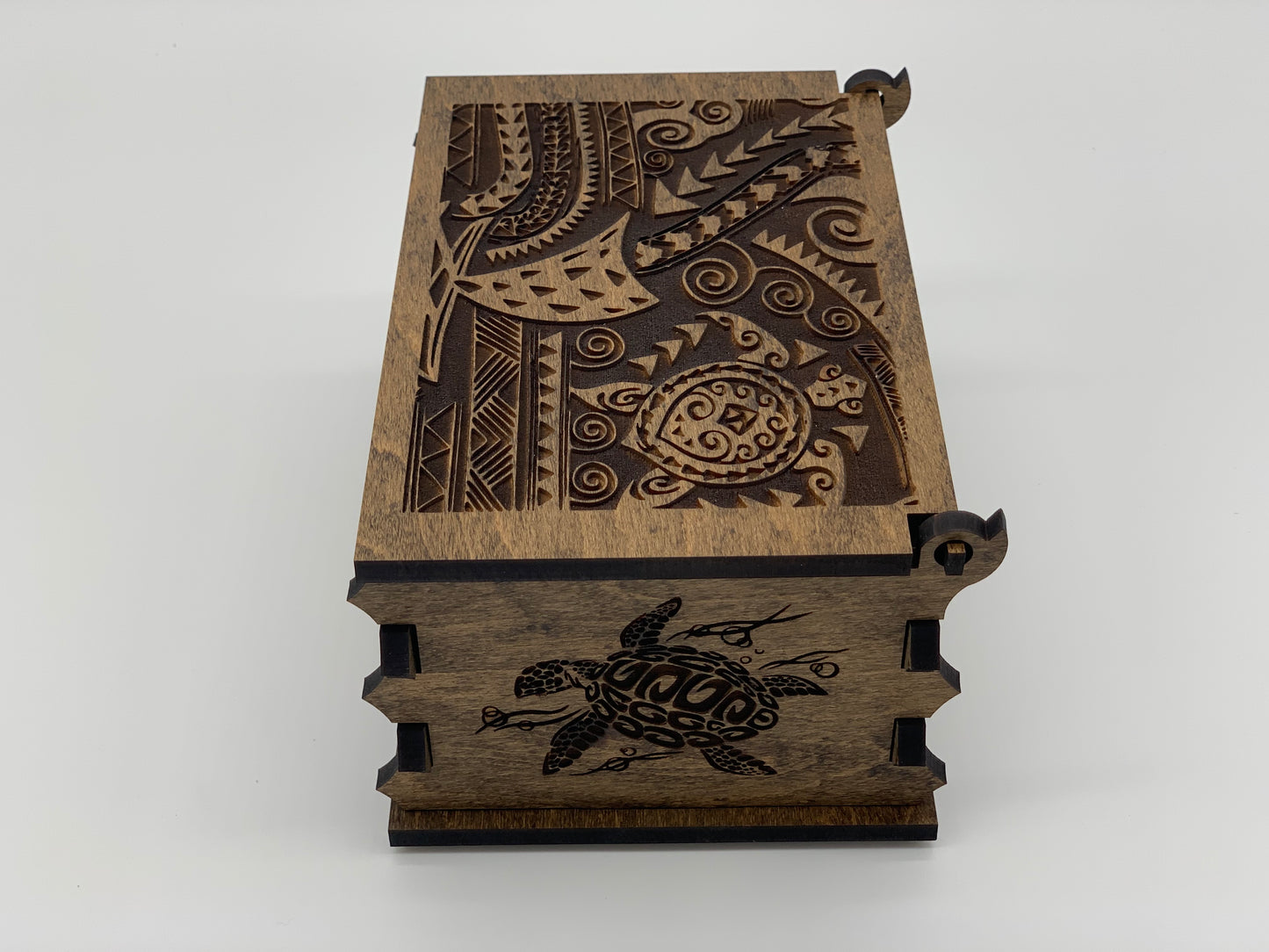 Keepsake Box - Engraved Polynesian Design