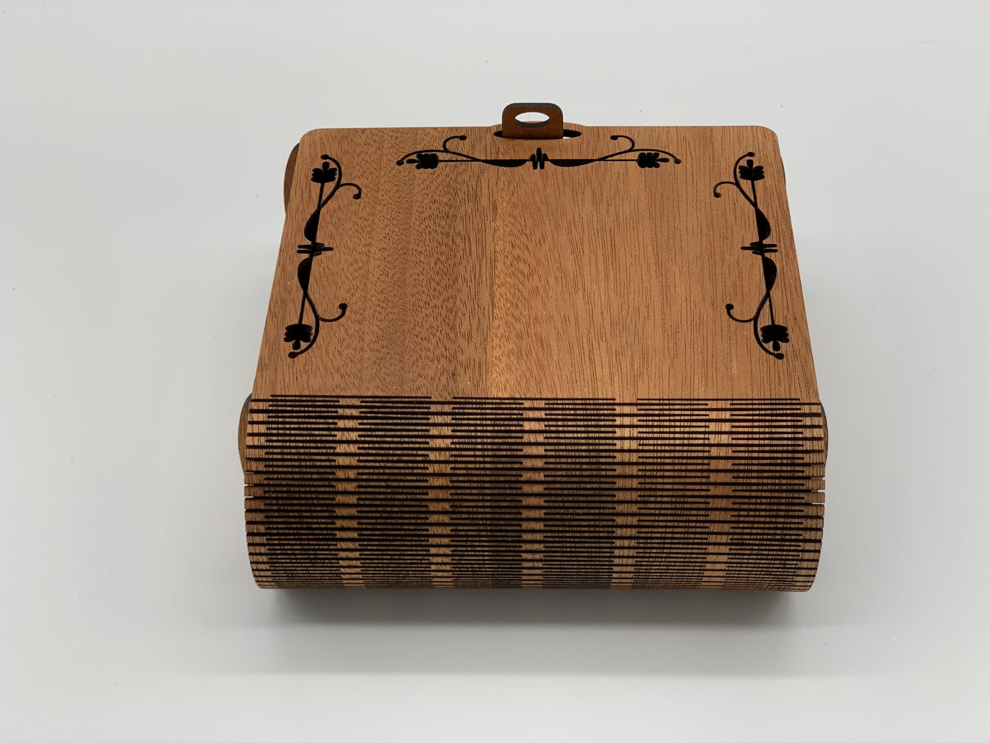 Keepsake Lockbox with Flexible Edge - Mahogany