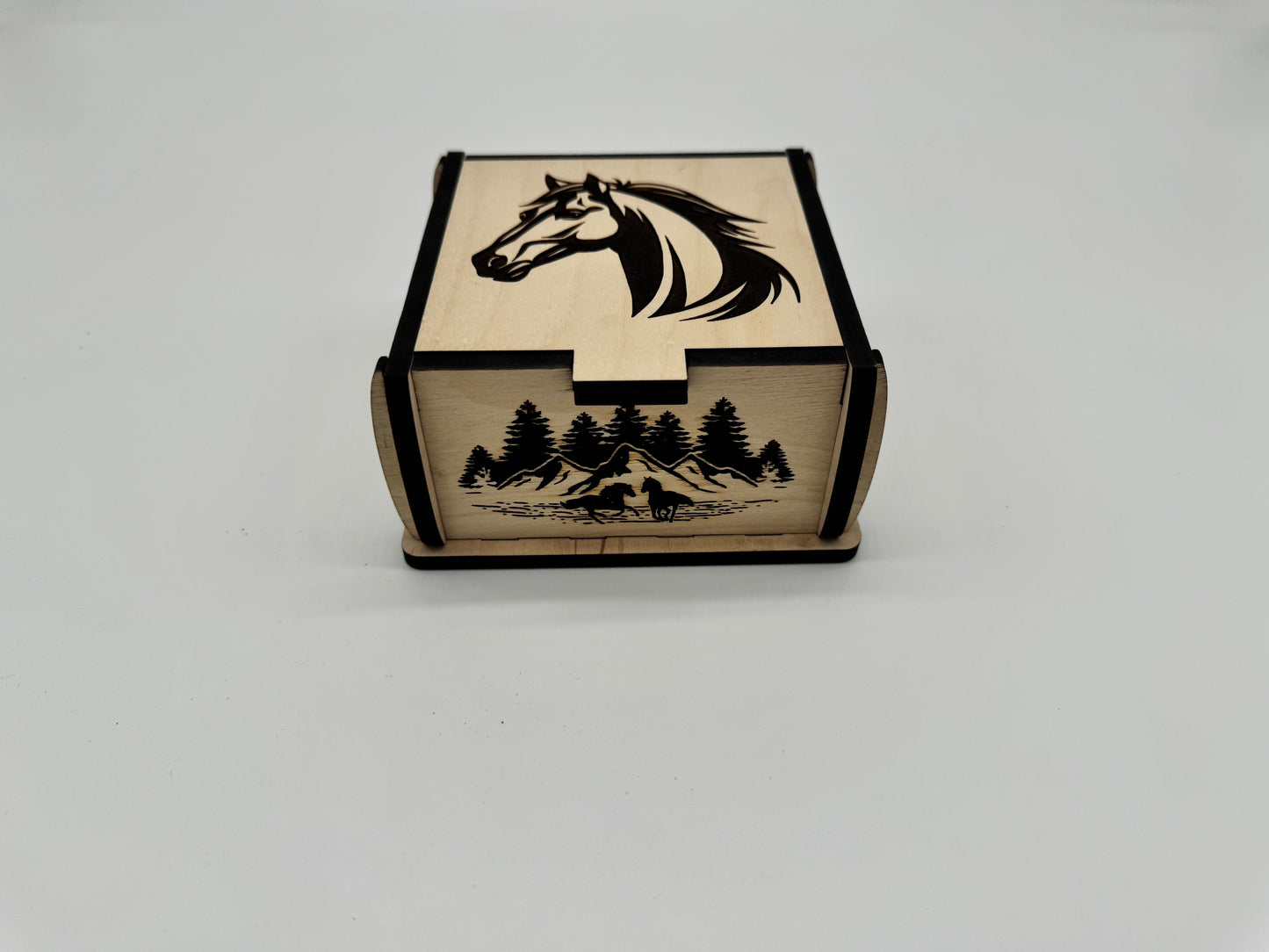Trinket box with Horse Graphics