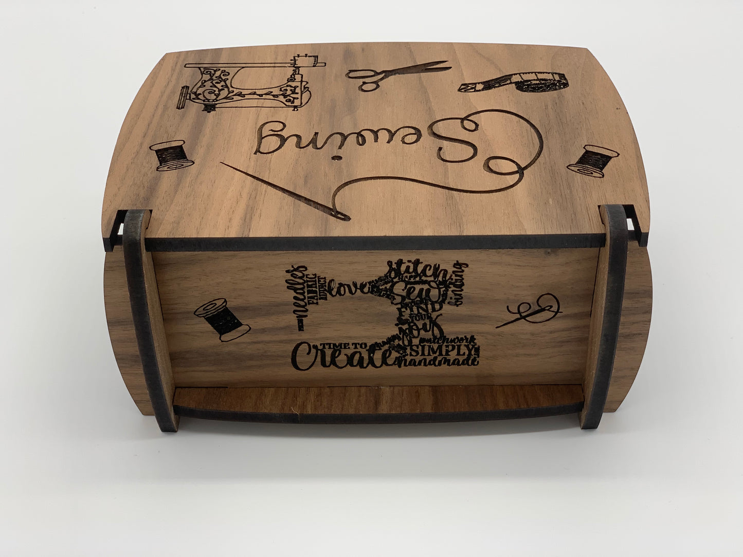 Keepsake Box - Sewing Design - Walnut