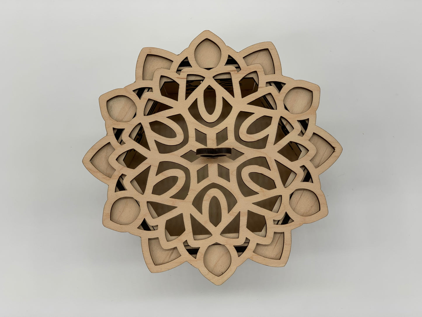 Octagon Trinket Box - Rose Design