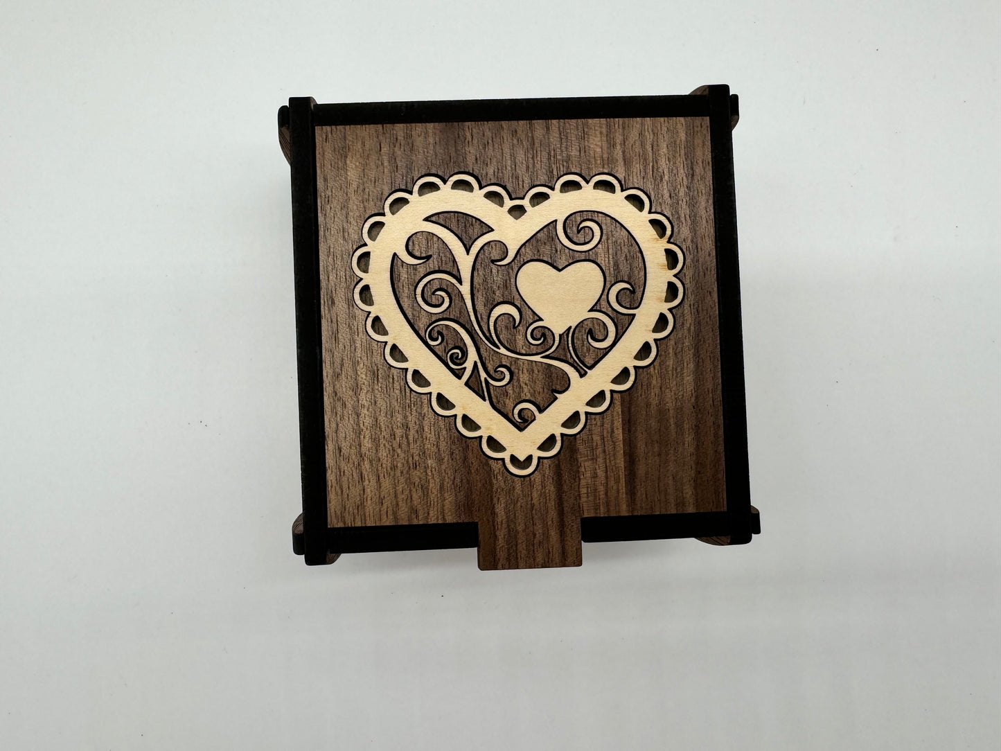 Trinket Box with Heart Inlay
