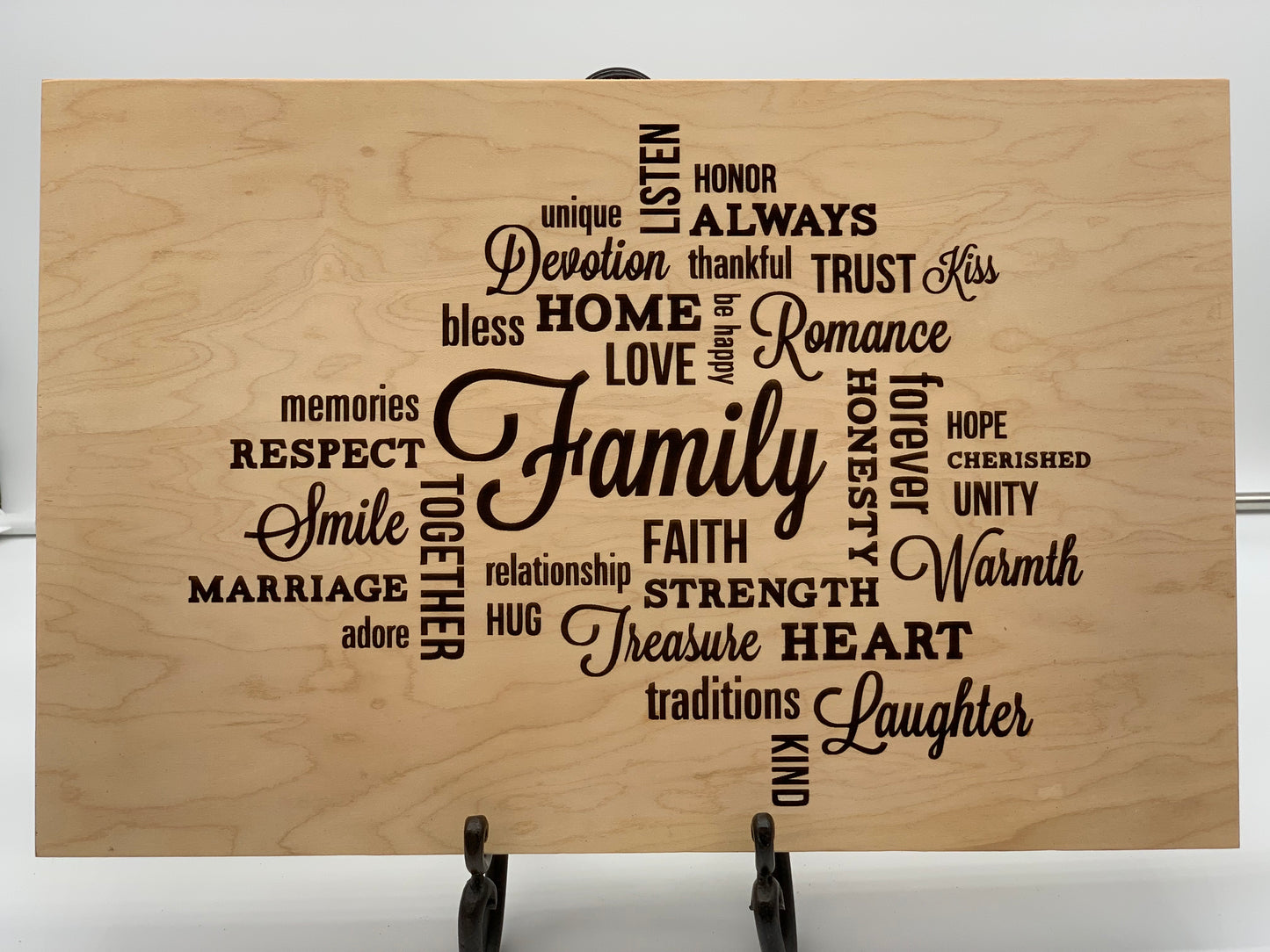 Family Plaque - Maple