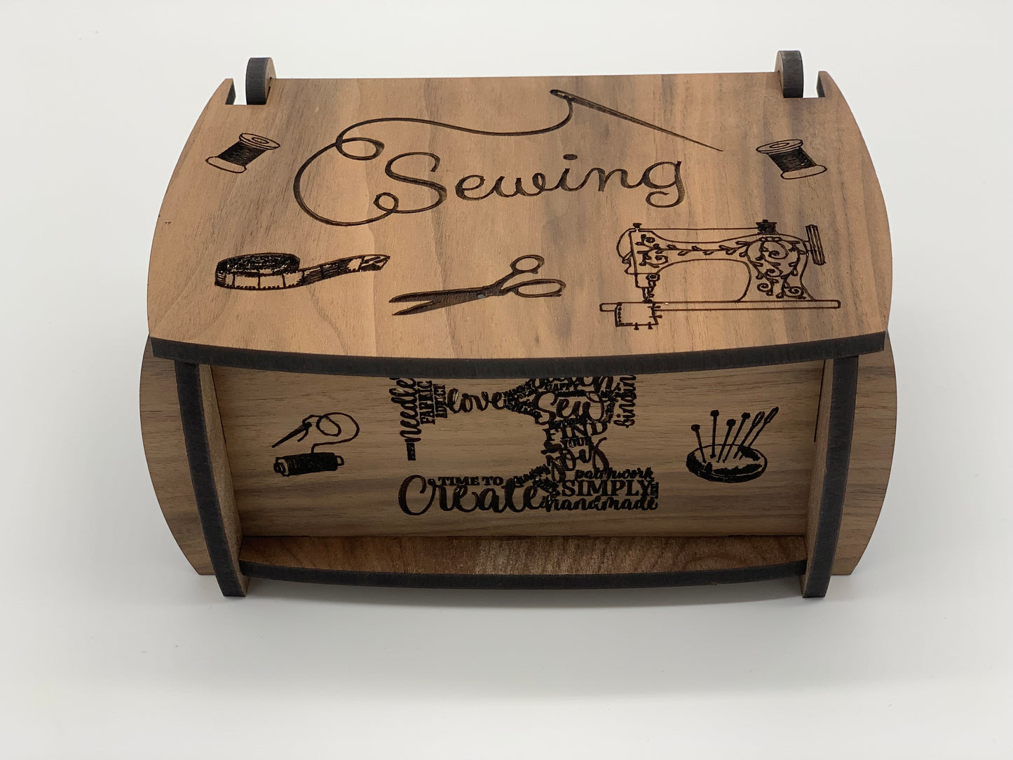 Keepsake Box - Sewing Design - Walnut