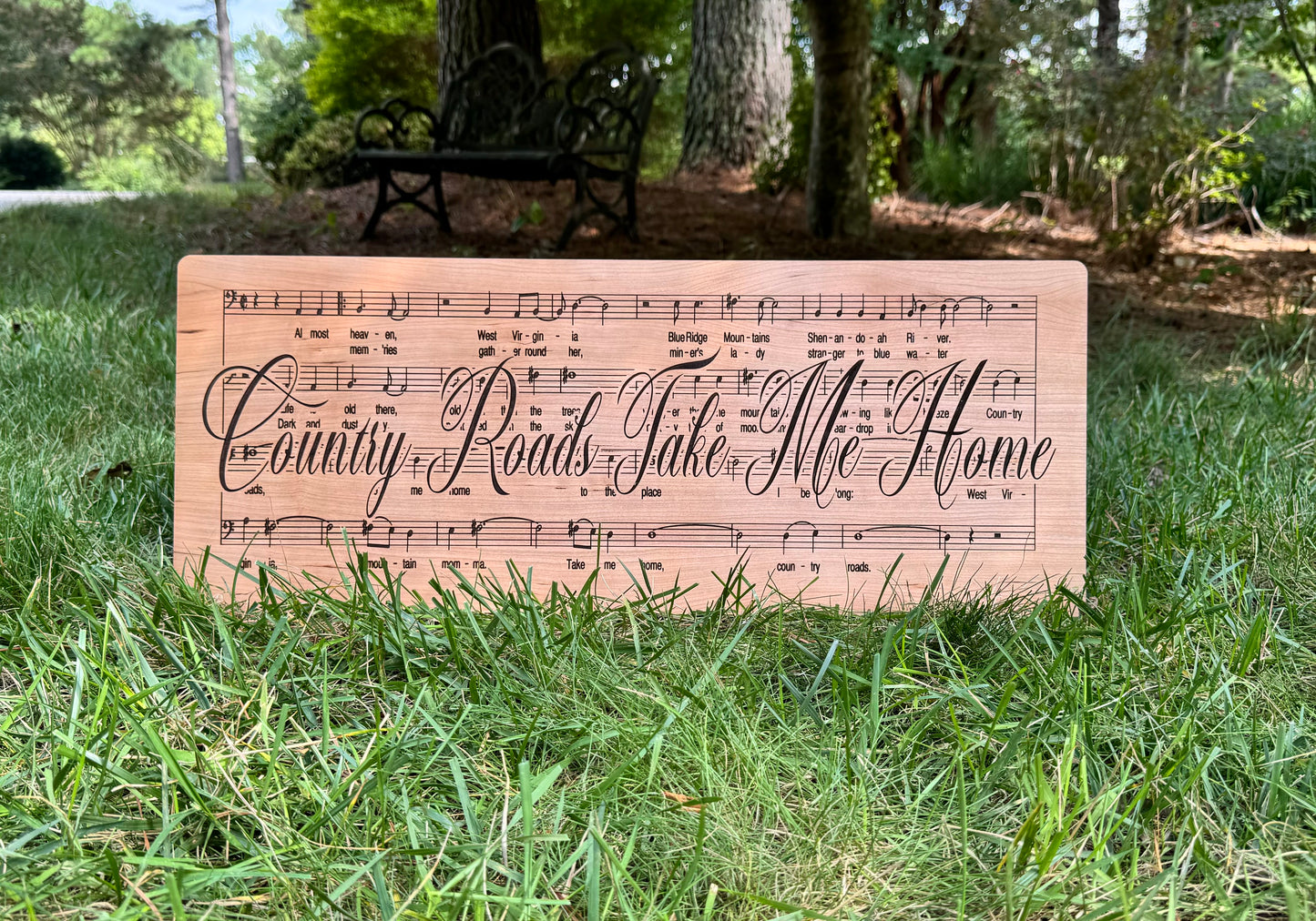Country Roads Take Me Home Music Sign