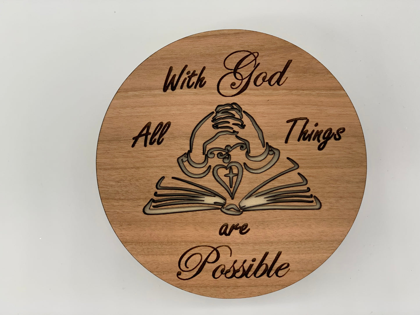 Round Box: With God all Things are Possible