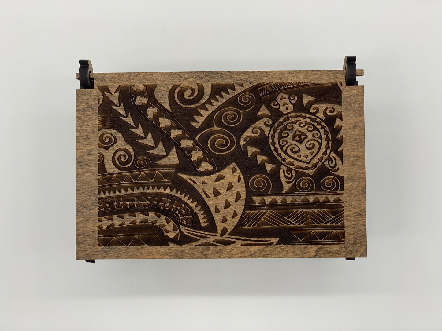 Keepsake Box - Engraved Polynesian Design