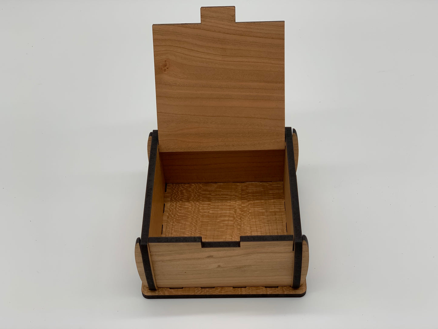 Trinket Box with Tree of Life Graphics - Cherry