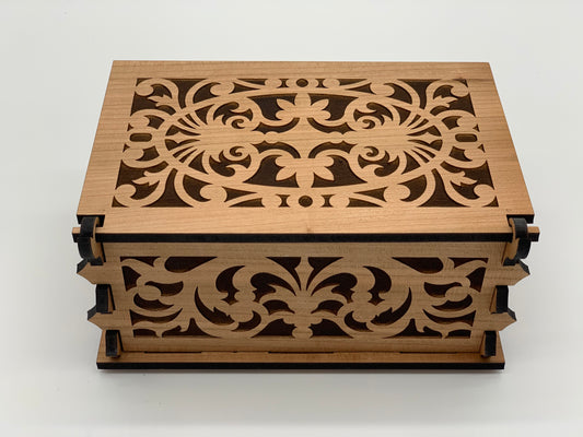 Keepsake Box - Engraved Victorian Design