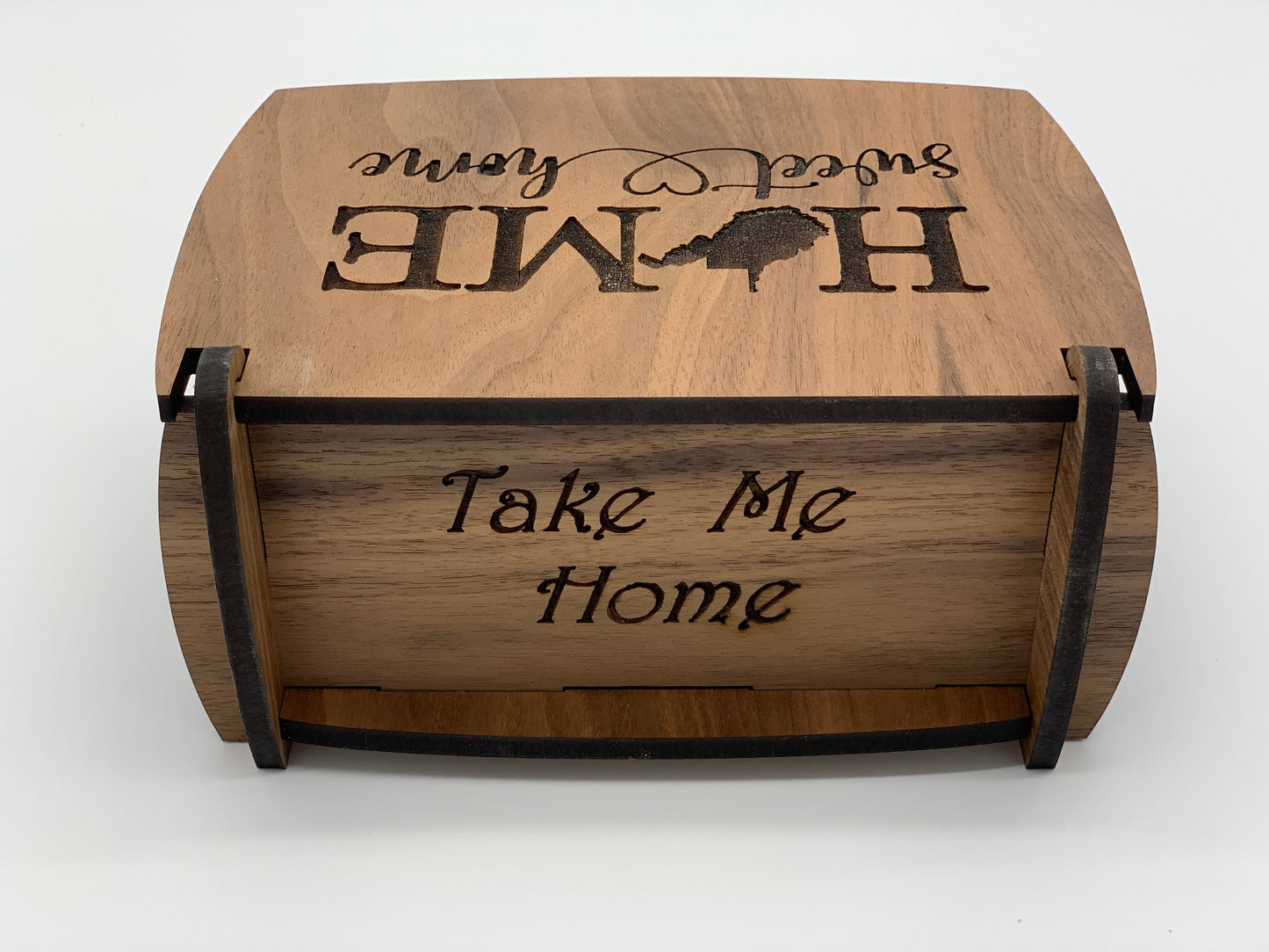 Keepsake Box - WV Home Sweet Home - Walnut