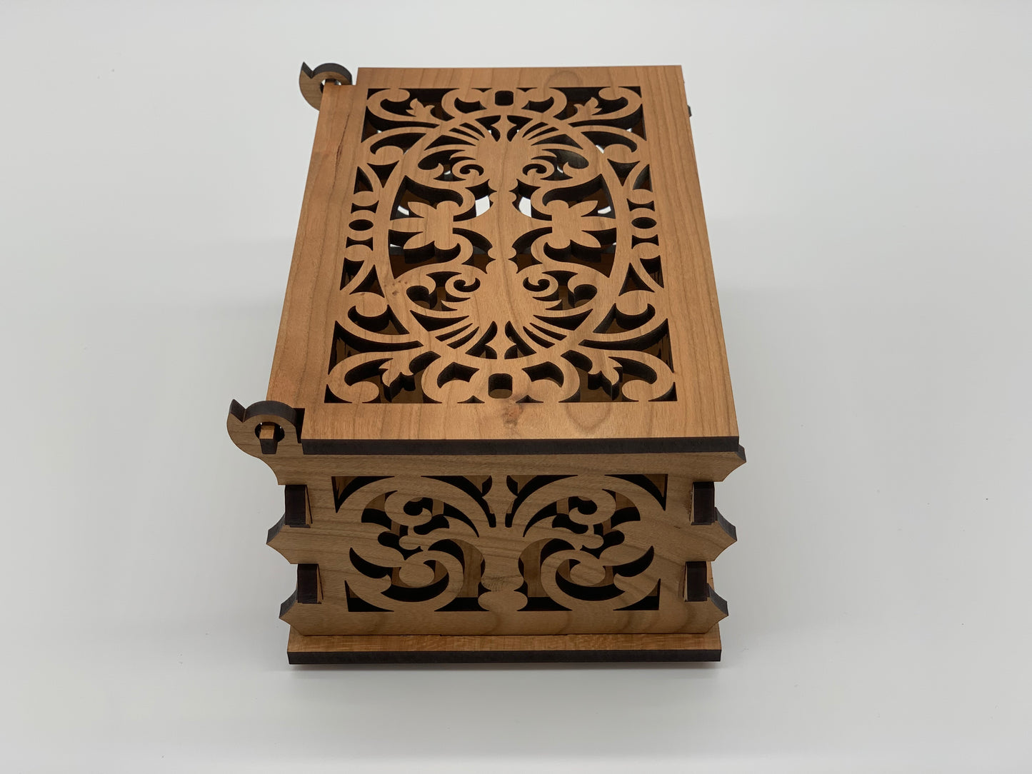 Keepsake Box - Cut-through Victorian Design - Cherry