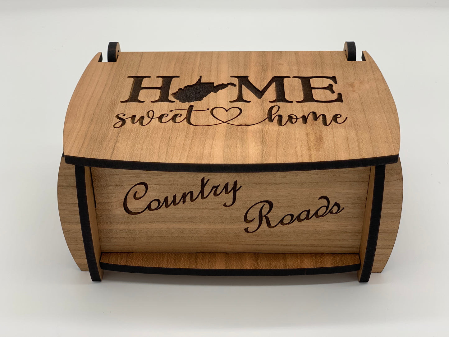Keepsake Box - WV Home Sweet Home - Cherry