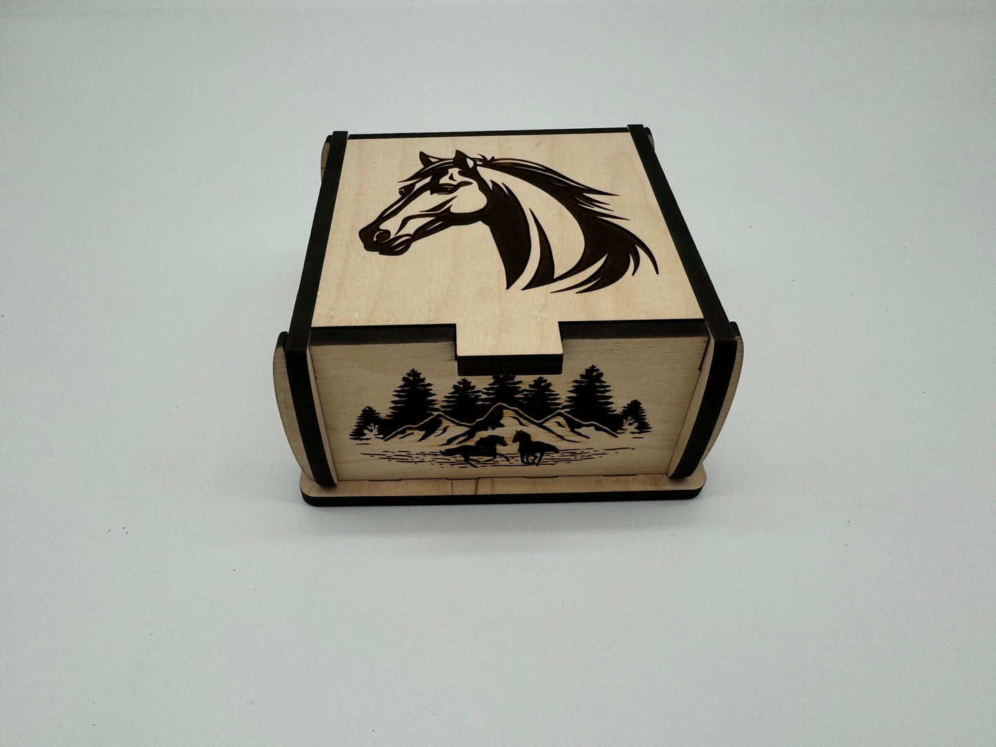 Trinket box with Horse Graphics