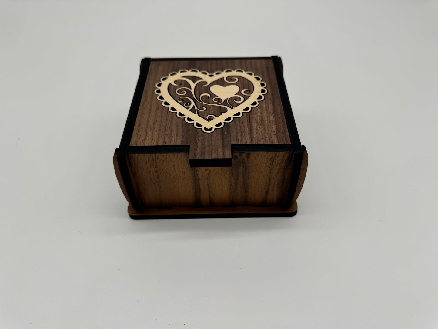Trinket Box with Heart Inlay