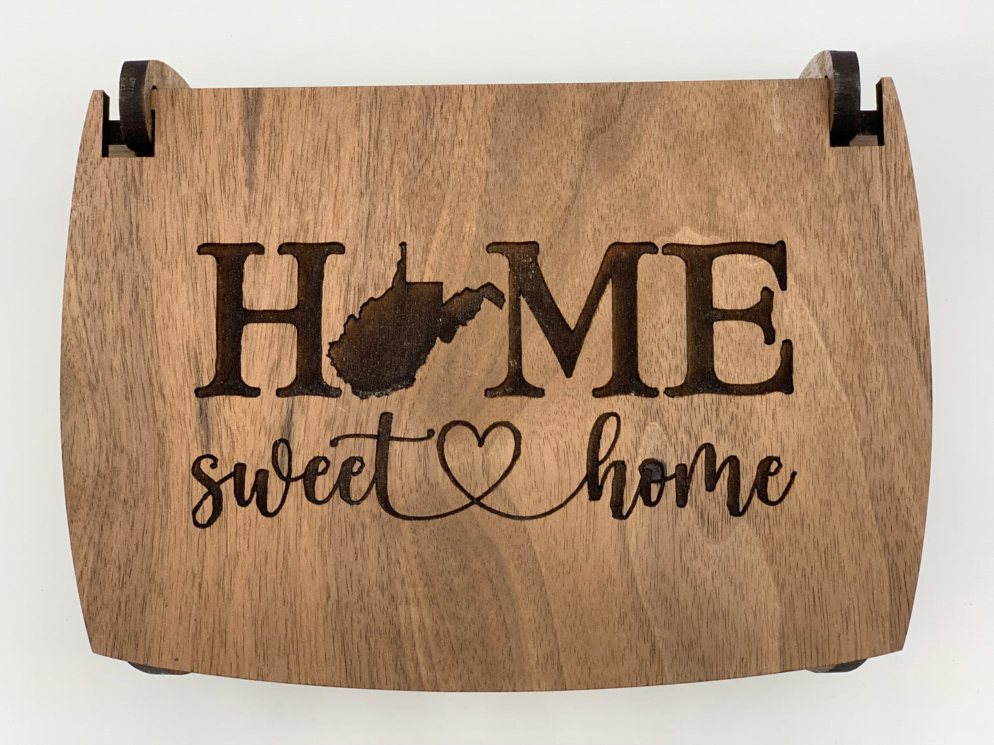 Keepsake Box - WV Home Sweet Home - Walnut