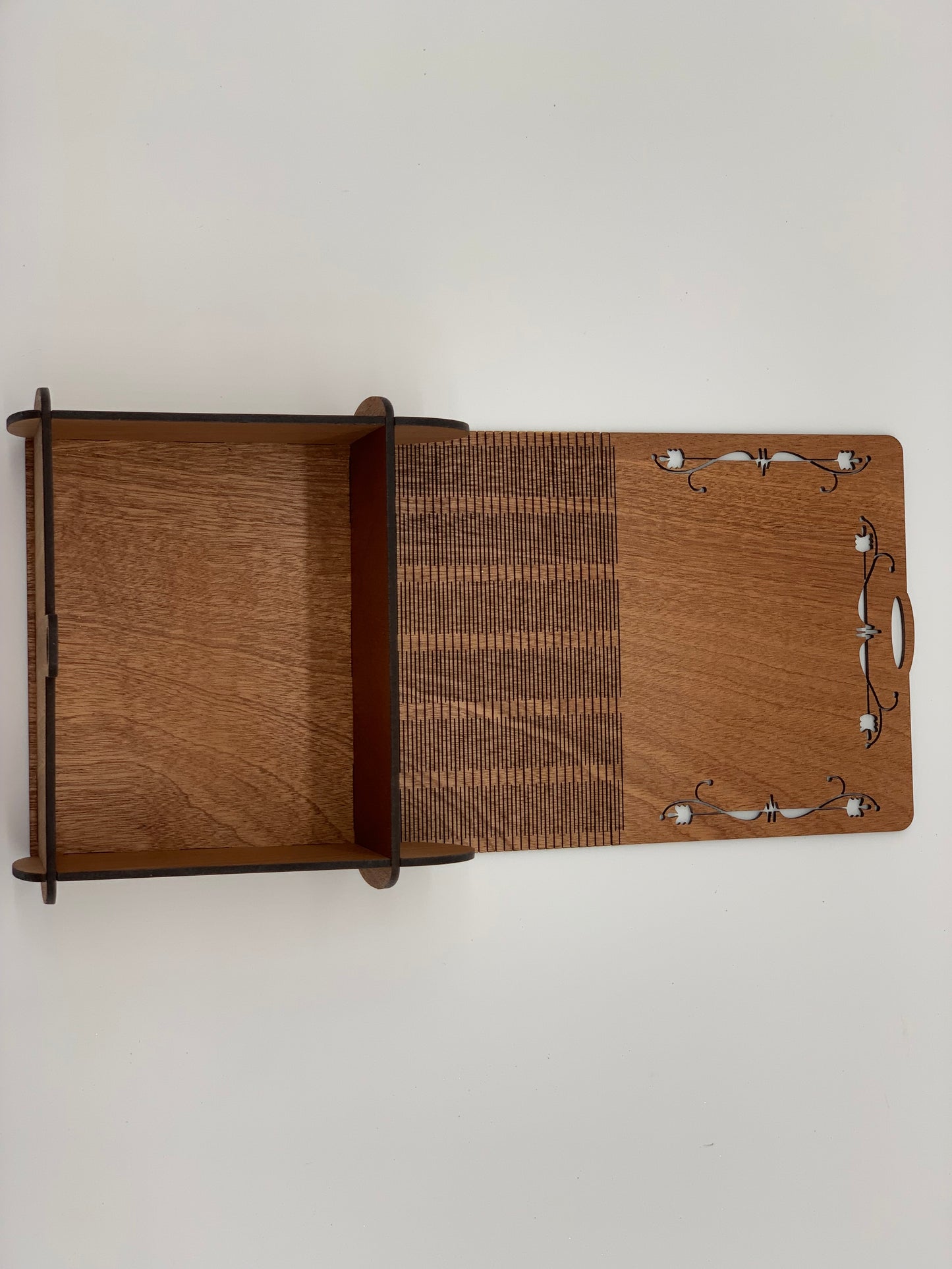 Keepsake Lockbox with Flexible Edge - Mahogany